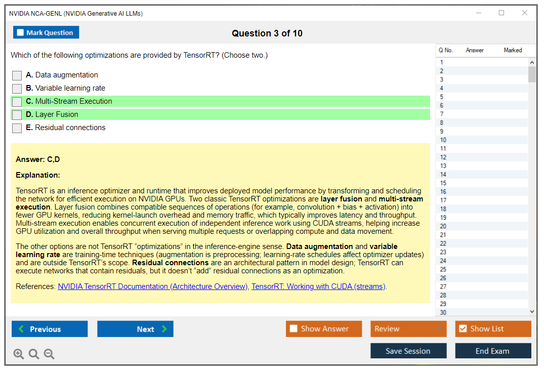 NVIDIA NCA-GENL (NVIDIA Generative AI LLMs) Exam Simulator Test Engine Exam Question 3