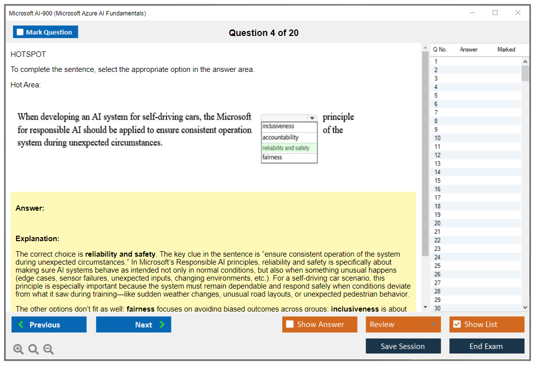 Microsoft AI-900 (Microsoft Azure AI Fundamentals) Exam Simulator Test Engine Exam Question 4
