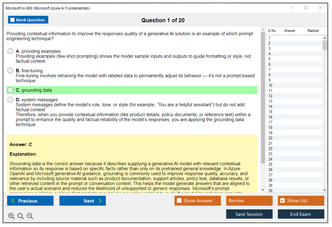 Microsoft AI-900 (Microsoft Azure AI Fundamentals) Exam Simulator Test Engine Exam Question 1
