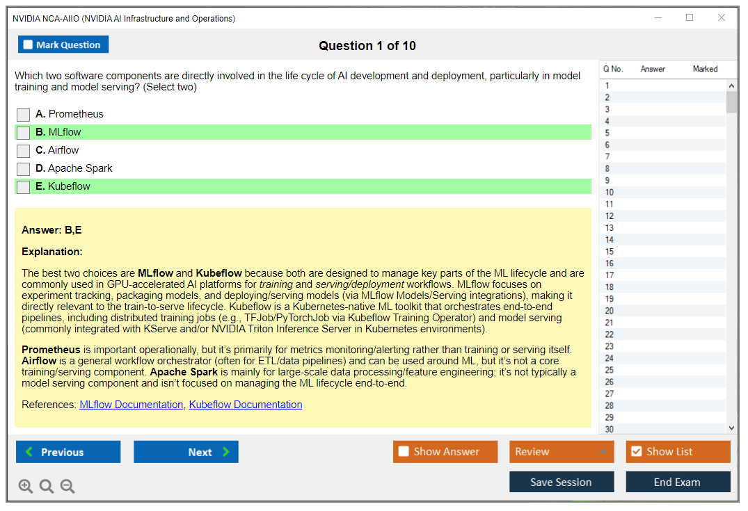 NVIDIA NCA-AIIO (NVIDIA AI Infrastructure and Operations) Exam Simulator Test Engine Exam Question 1