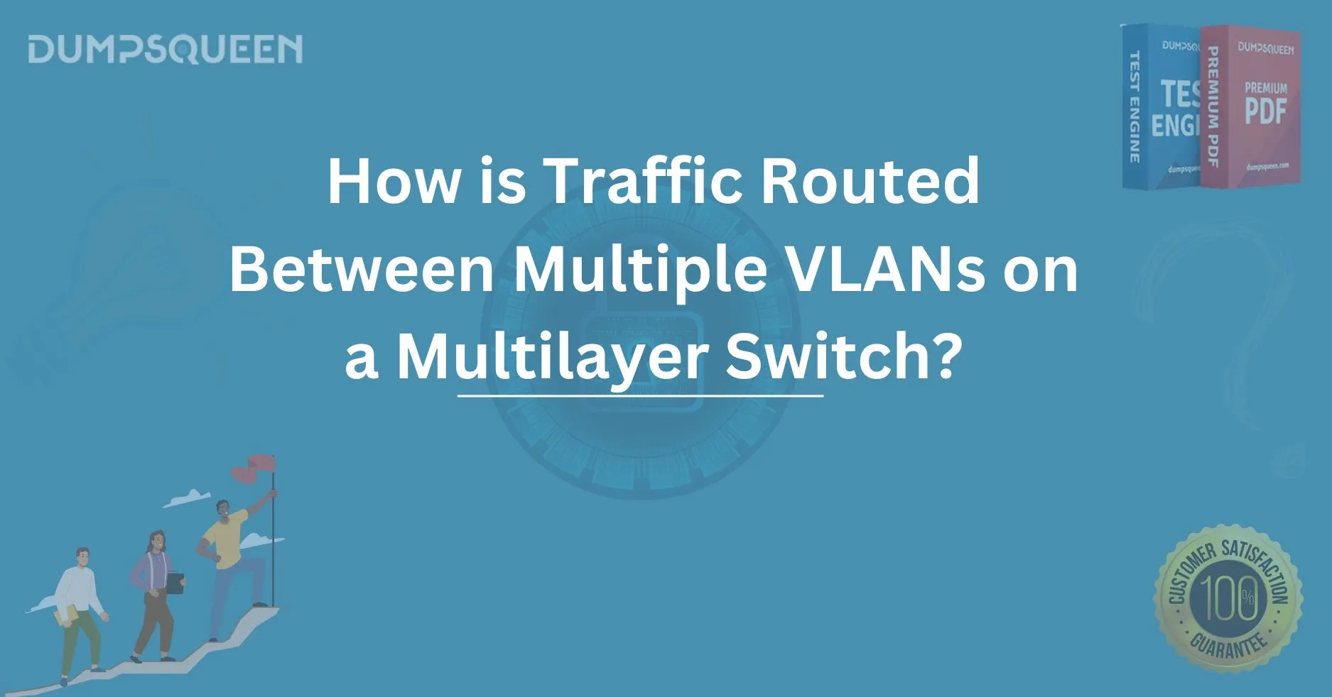 How is Traffic Routed Between Multiple VLANs on a Multilayer Switch?
