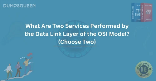 What Are Two Services Performed by the Data Link Layer of the OSI Model? (Choose Two)