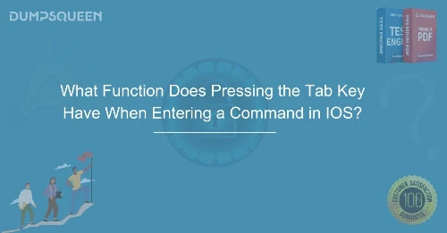 What Function Does Pressing the Tab Key Have When Entering a Command in IOS?