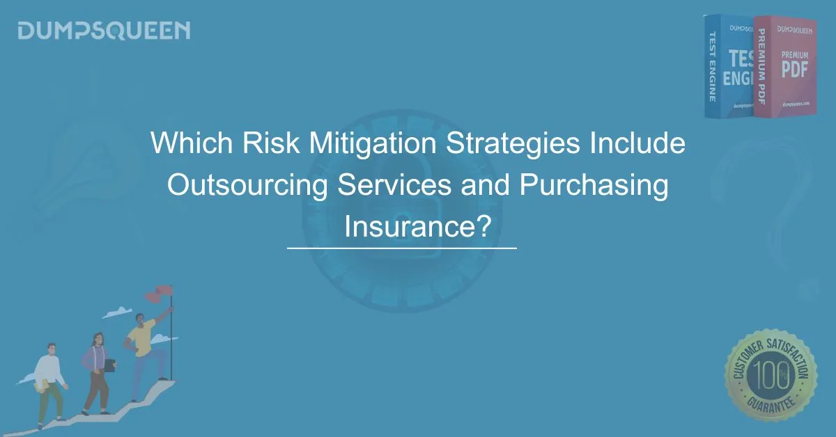 Which Risk Mitigation Strategies Include Outsourcing Services and Purchasing Insurance?