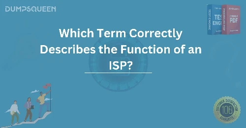 Which Term Correctly Describes the Function of an ISP?