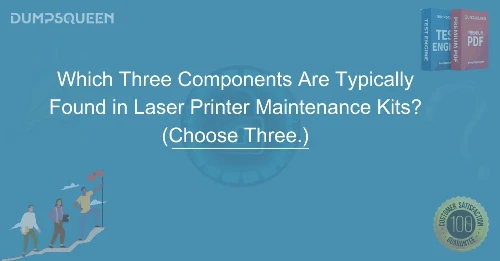 Which Three Components Are Typically Found in Laser Printer Maintenance Kits? (Choose Three.)