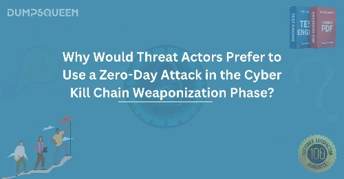 Why Would Threat Actors Prefer to Use a Zero-Day Attack in the Cyber Kill Chain Weaponization Phase?