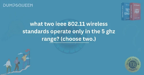 What Two IEEE 802.11 Wireless Standards Operate Only in the 5 GHz Range? (Choose Two.)