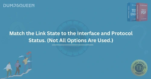 How to Match the Link State to the Interface and Protocol Status. (Not All Options Are Used.)