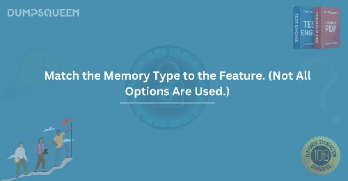 How to Match the Memory Type to the Feature. (Not All Options Are Used.)