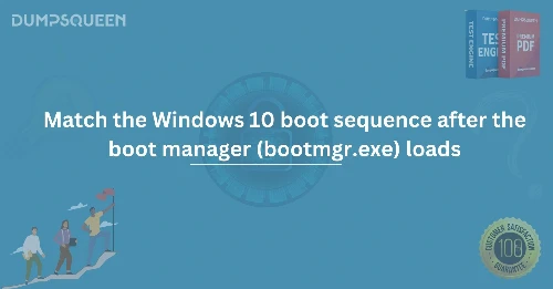 Match the Windows 10 boot Sequence after the Boot Manager (Bootmgr.EXE) Loads