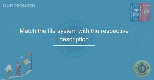 Match the File System with the Respective Description