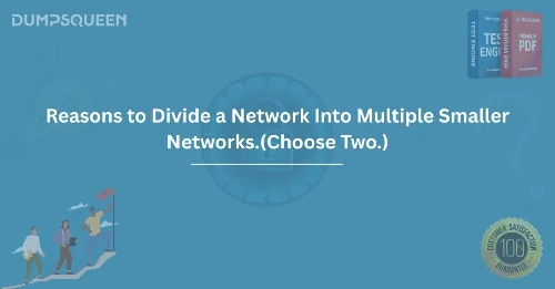 Reasons to Divide a Network Into Multiple Smaller Networks.(Choose Two.)
