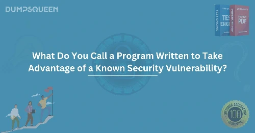 What Do You Call a Program Written to Take Advantage of a Known Security Vulnerability?