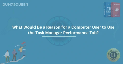 What Would Be a Reason for a Computer User to Use the Task Manager Performance Tab?