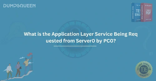 What is the Application Layer Service Being Requested from Server0 by PC0?