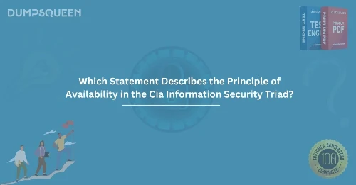 Which Statement Describes the Principle of Availability in the Cia Information Security Triad?