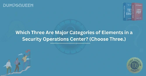 Which Three Are Major Categories of Elements in a Security Operations Center? (Choose Three.)