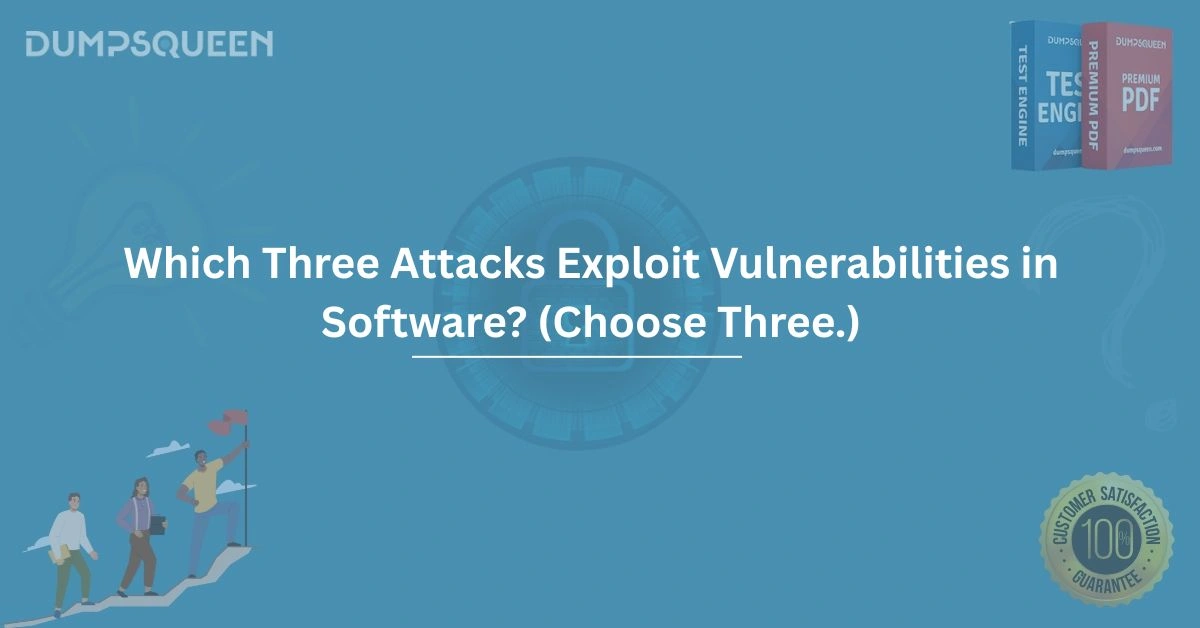 Which Three Attacks Exploit Vulnerabilities in Software? (Choose Three.)