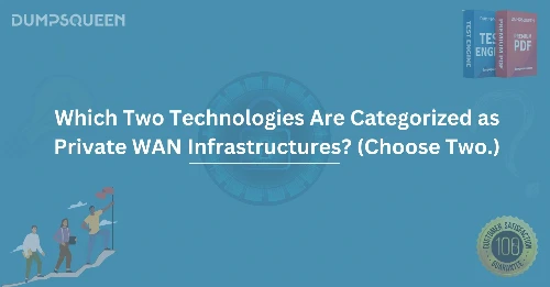 Which Two Technologies Are Categorized as Private WAN Infrastructures? (Choose Two.)