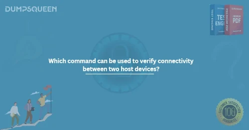 Which command can be used to verify connectivity between two host devices?