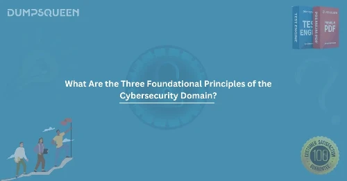 What Are the Three Foundational Principles of the Cybersecurity Domain? (Choose Three.)
