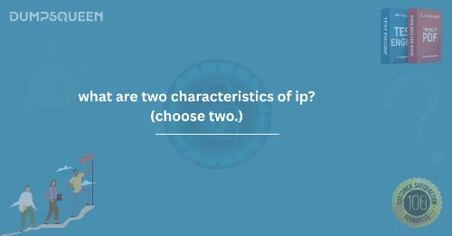 Networking Deep Dive: What Are Two Characteristics of IP? (Choose Two.)