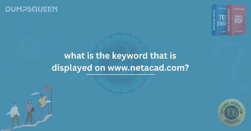 What is the Keyword That is Displayed on www.netacad.com? 
