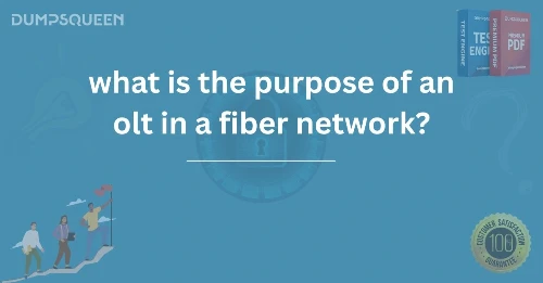 What Is the Purpose of an OLT in a Fiber Network