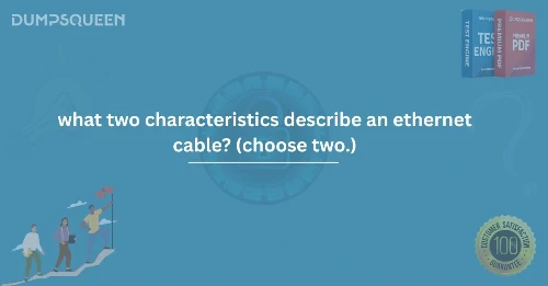 What Two Characteristics Describe an Ethernet Cable (Choose Two.) with DumpsQueen