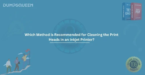 Which Method is Recommended for Cleaning the Print Heads in an Inkjet Printer?