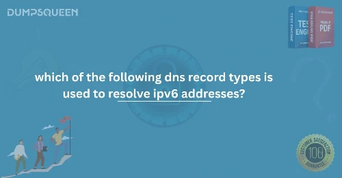 Which of the Following DNS Record Types is Used to Resolve IPv6 Addresses?