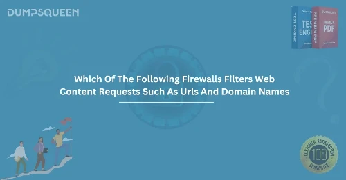 Which Of The Following Firewalls Filters Web Content Requests Such As URLs And Domain Names?