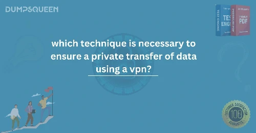 Which Technique is Necessary to Ensure a Private Transfer of Data Using a VPN? Learn More