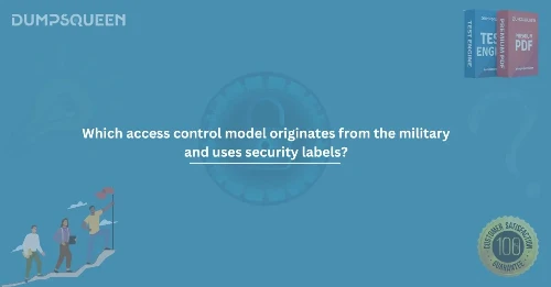Which access control model originates from the military and uses security labels?