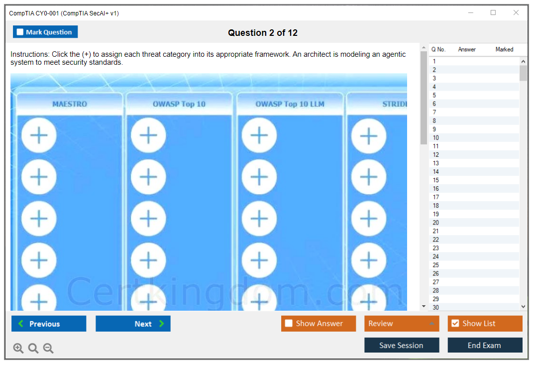 CompTIA CY0-001 (CompTIA SecAI+ v1) Exam Simulator Test Engine Exam Question 2
